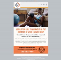 GymCube Email Template