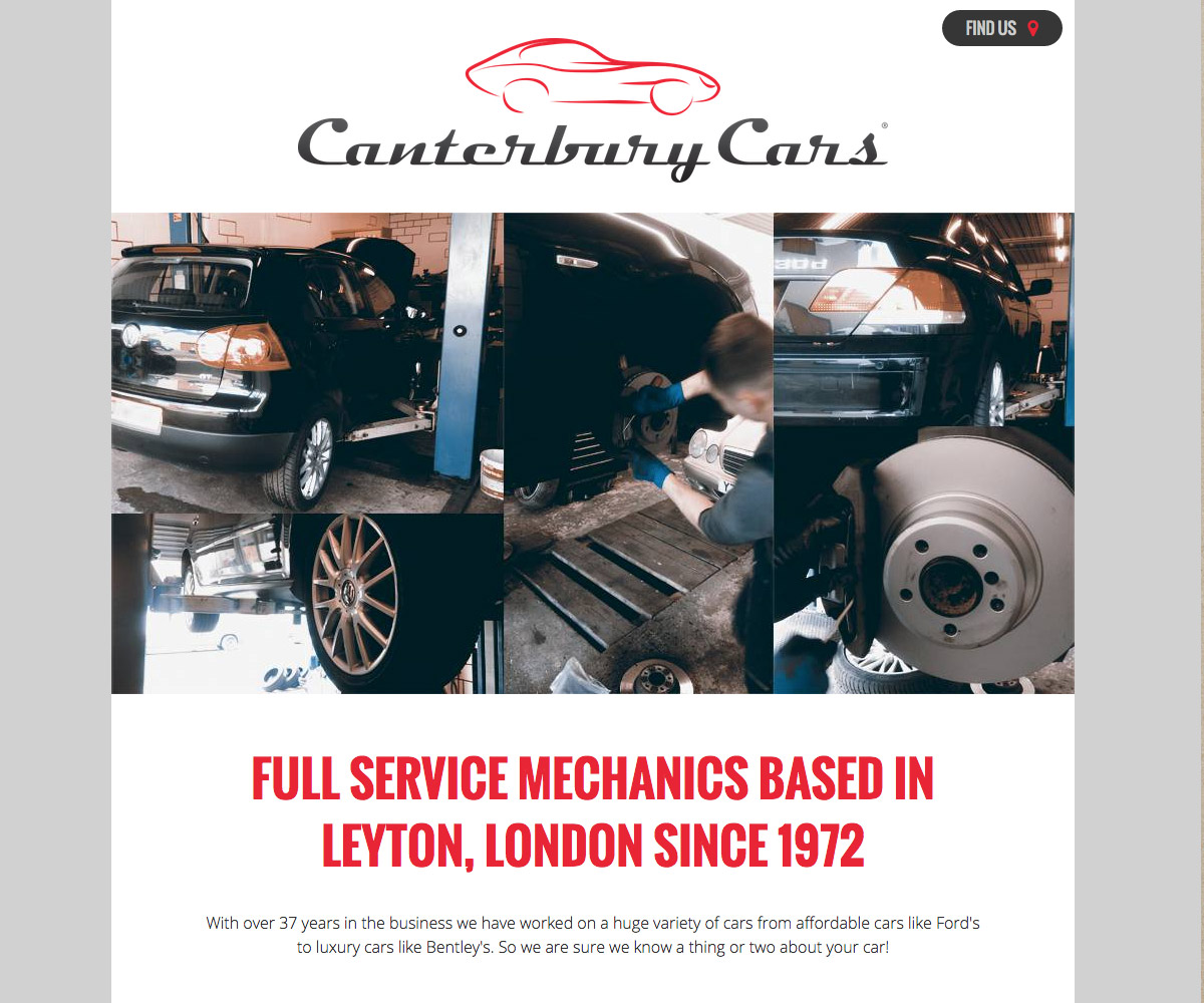 Canterbury Cars Website 1